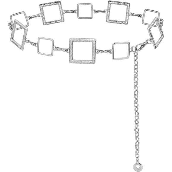 Metal Waist Chain, Belt Chain Silver2